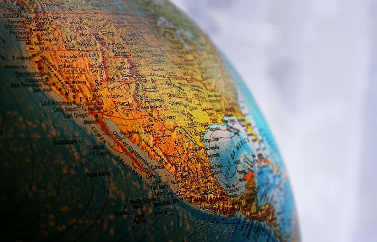 A globe representing worldwide server locations